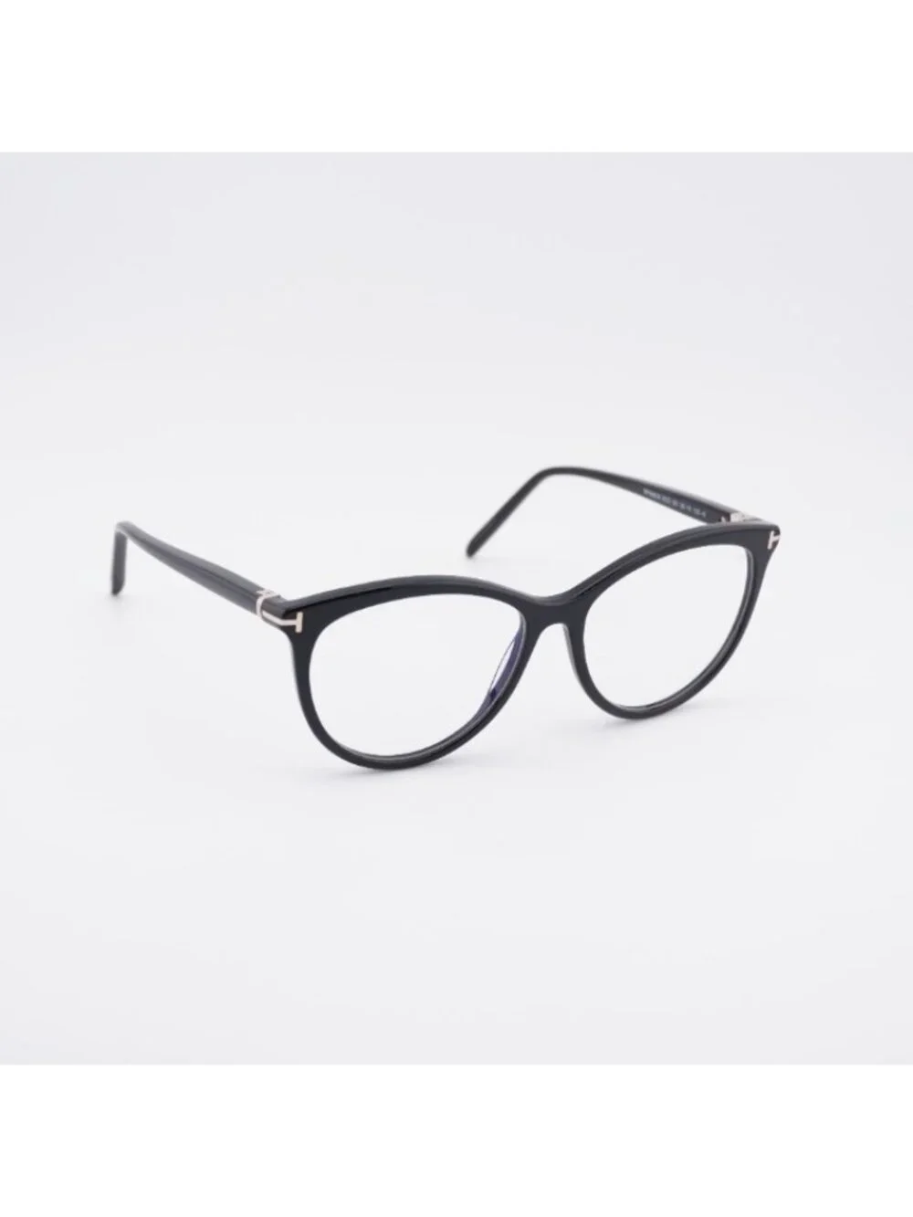 Tom Ford FT5990-B 001 Eyeglasses Shiny Black 55mm Cat Eye Frame